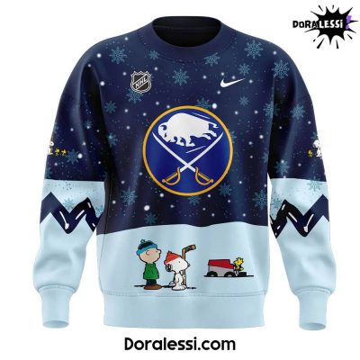 Buffalo Sabres Peanuts & Snoopy Night Navy Sweatshirt