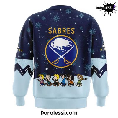 Buffalo Sabres Peanuts Snoopy Night Navy Sweatshirt