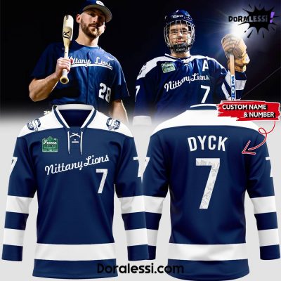 Chicago Cubs x Nittany Lions Penn State Custom Hockey Jersey