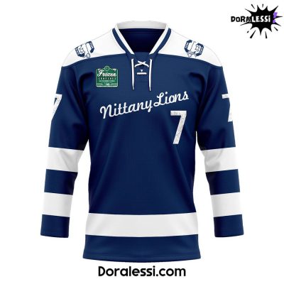 Chicago Cubs x Nittany Lions Penn State Custom Hockey Jersey