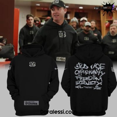 Cincinnati Bengals NFL Be A Change Maker Black Hoodie