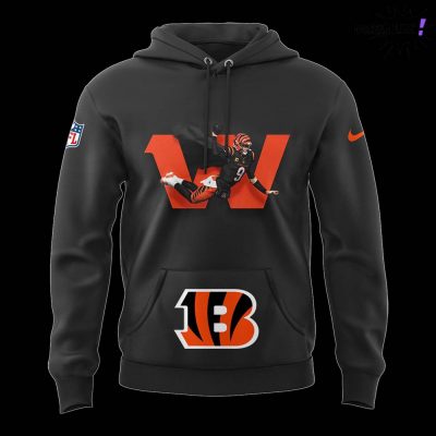 Cincinati Bengals NFL x Super Joe Burrow Black Hoodie