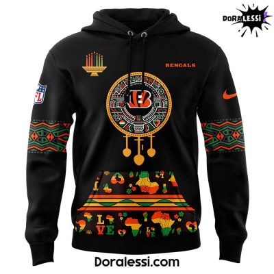 Cincinnati Bengals Kwanzaa Premium Limited Black Hoodie