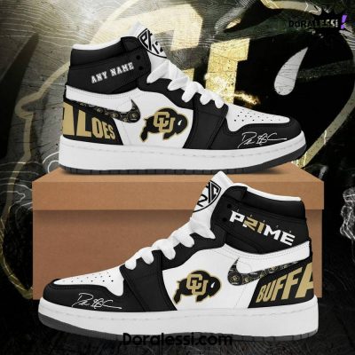 Colorado Buffaloes Coach Prime Custom Air Jordan 1 Shoes