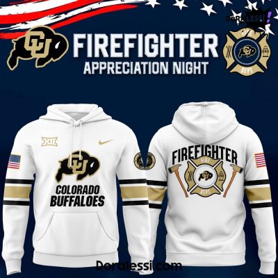 Colorado Buffaloes Football x 2024 Firefighter Appreciation Night White Hoodie