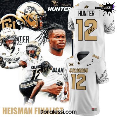 Colorado Buffaloes X Heisman Travis Hunter Signature White Football Jersey