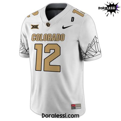 Colorado Buffaloes X Heisman Travis Hunter Signature White Football Jersey