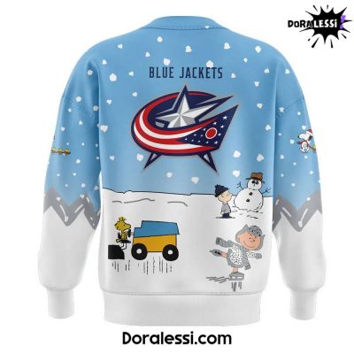 Columbus Blue Jackets Peanuts Snoopy Night Blue Sweatshirt