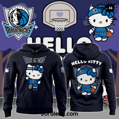 Dallas Mavericks 2024 NBA Hello Kitty Black Hoodie