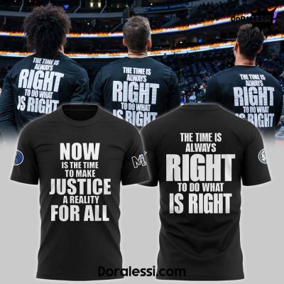 Dallas Mavericks x 2025 Martin Luther King Day Premium Limited Black Tee