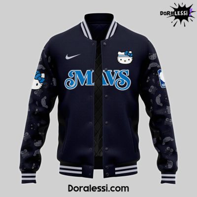 Dallas Mavericks x Hello Kitty Night 2024 Premium Limited Baseball Jacket