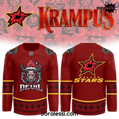 Dallas Stars x 2024 NHL Christmas Devil Krampus Holiday Premium Limited Hockey Jersey