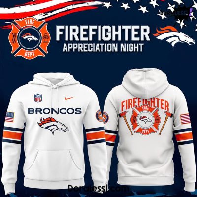 Denver Broncos x 2024 Firefighter Appreciation Night Premium Limited Hoodie