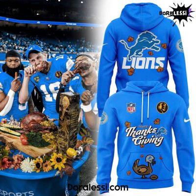 Detroit Lions 2024 Thanksgiving Premium Limited Hoodie