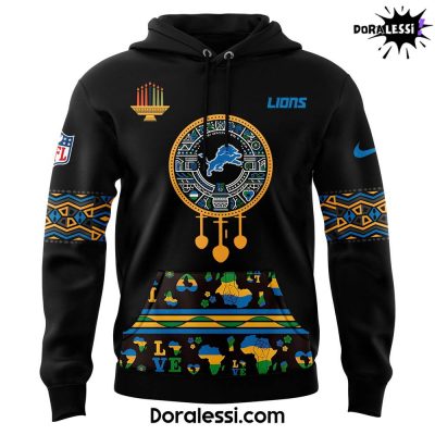 Detroit Lions Kwanzaa Premium Limited Black Hoodie