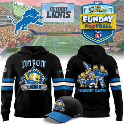 Detroit Lions X Simpson Funday Football Special Premium Limited Hoodie