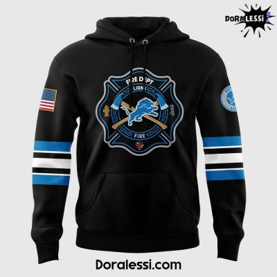 Detroit Lions x 2024 Firefighter Appreciation Night Premium Limited Pullover Hoodie