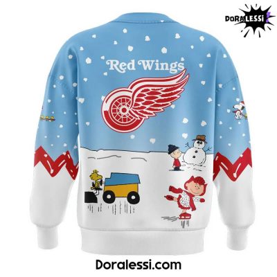 Detroit Red Wings Peanuts Snoopy Night Blue Sweatshirt