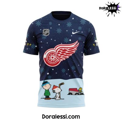 Detroit Red Wings Peanuts & Snoopy Night Navy TShirt