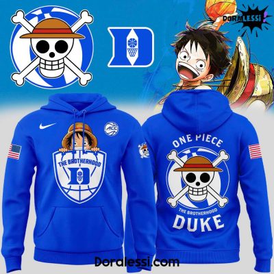 Duke Men’s Basketball One Piece Luffy Night Blue Hoodie