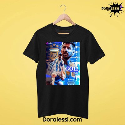 GOAT Messi 2024 Merch Black Shirt