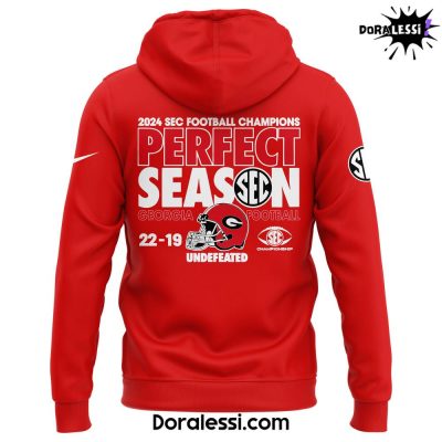 Georgia Bulldogs 2024 Perfect Season SEC Football Conference Champions Hoodie