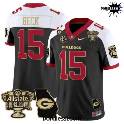 Georgia Bulldogs 2025 Sugar Bowl & Georgia Map Patch Vapor Football Jersey