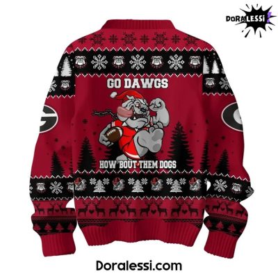 Georgia Bulldogs Tis The Season To Cheer For The Bulldogs Sweater