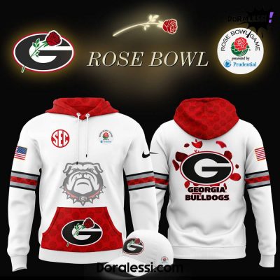 Georgia Bulldogs football x Rose Bowl Game White Hoodie