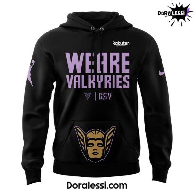 Golden State Valkyries Unisex Playa Society Black Secondary Logo Hoodie