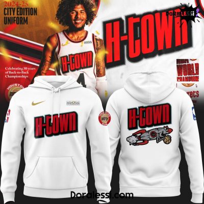 Houston Rockets H-Towm Edition White Hoodie