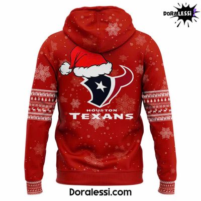 Houston Texans 2024 Merry Christmas Premium Limited Red Hoodie