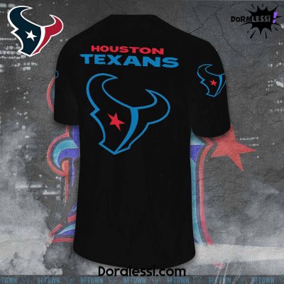 Houston Texans HTown Collar Logo Black Football Jersey