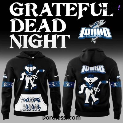 Idaho Steelheads Grateful Dead Night Black Hoodie