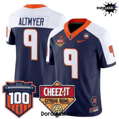 Illinois Fighting Illini 2025 Cheez-It Citrus Bowl Patch Vapor Limited Football Jersey