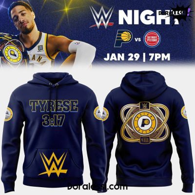 Indiana Pacers x 2025 WWE Night Premium Limited Pullover Hoodie