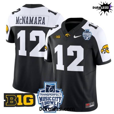 Iowa Hawkeyes 2024 Music City Bowl Vapor Limited Black Football Jersey