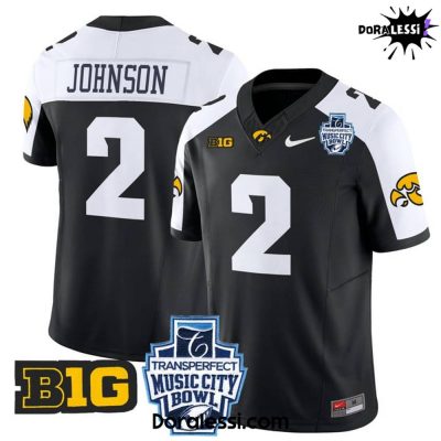 Iowa Hawkeyes 2024 Music City Bowl Vapor Limited Black Football Jersey