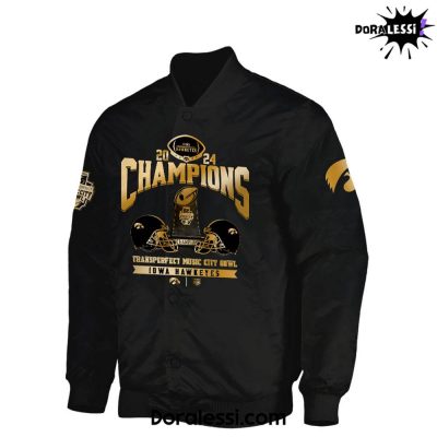 Iowa Hawkeyes NCAA Music City Bowl Champions Limited Edition Bomber Jacket