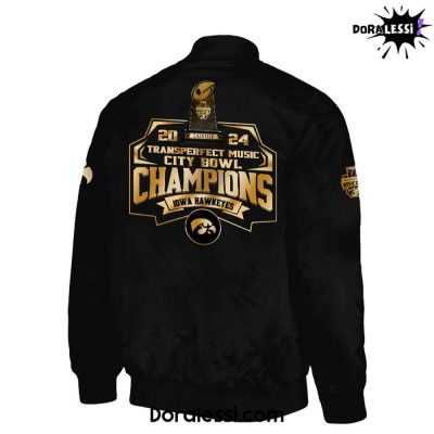 Iowa Hawkeyes NCAA Music City Bowl Champions Limited Edition Bomber Jacket