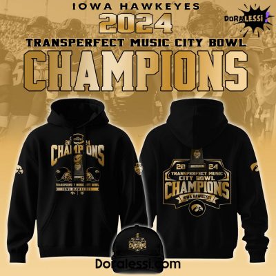 Iowa Hawkeyes NCAA Music City Bowl Champions Limited Edition Hoodie