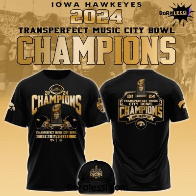 Iowa Hawkeyes NCAA Music City Bowl Champions Limited Edition Tee