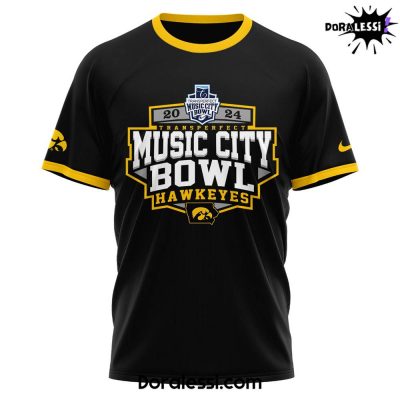 Iowa Hawkeyes Transperfect Music City Bowl Champions Black Tee