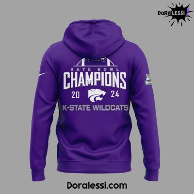 KState Wildcats 2024 Rate Bowl Champions Hoodie