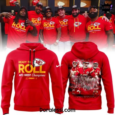 Kansas City Chiefs 2024 AFC West Division Champions Locker Room Trophy Collection Hoodie