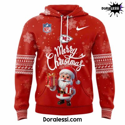 Kansas City Chiefs 2024 Merry Christmas Premium Limited Red Hoodie