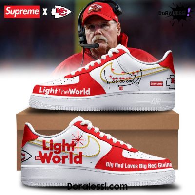 Kansas City Chiefs Light the World Limited Edition Air Force 1 Sneaker