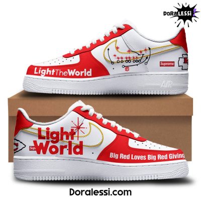 Kansas City Chiefs Light the World Limited Edition Air Force 1 Sneaker