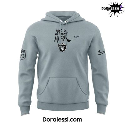 Las Vegas Raider NFL Coach Antonio Pierce Be A Change Maker Gray Hoodie