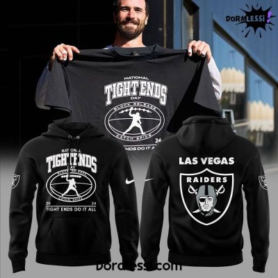 Las Vegas Raider NFL “National Tight Ends Day” for TIGHT ENDS of RAIDERS Black Hoodie